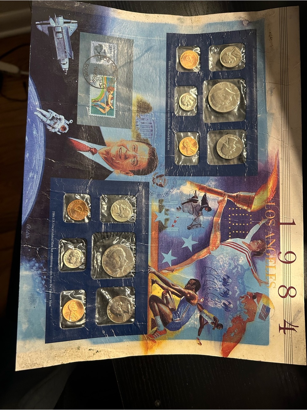 1984 Commemorative Coin Set - Blue Presentation
